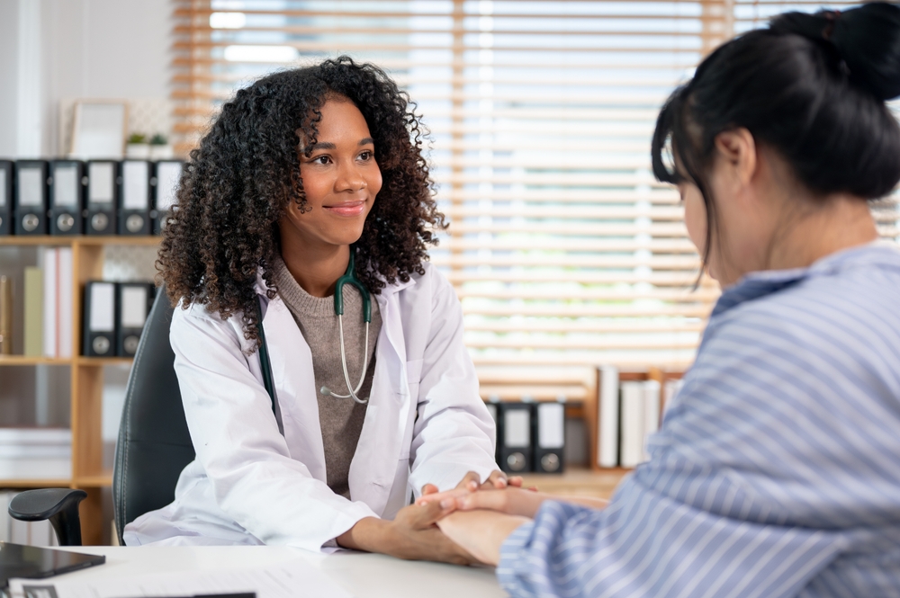 woman at doctor for D&C abortion in NYC