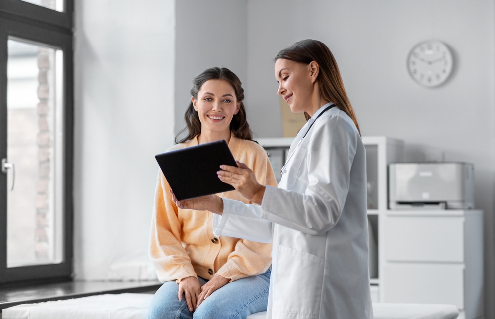 woman consulting with doctor about abortion pill in New Jersey