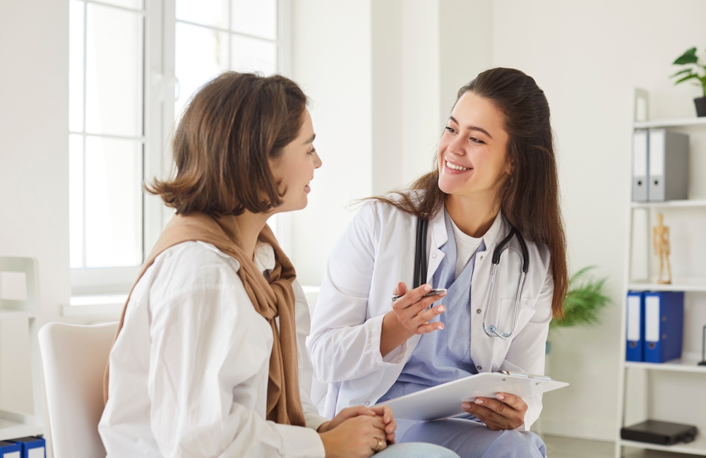 doctor and patient discussing a D&E in Ridgewood