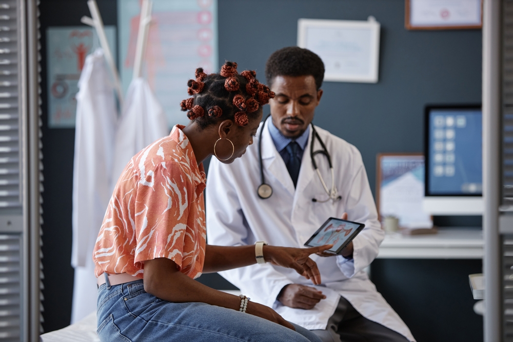 woman at abortion appointment near Manhattan