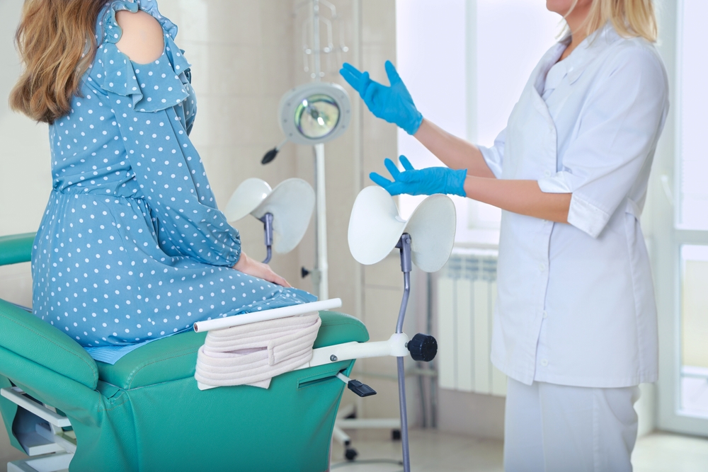 woman at an abortion appointment in New Jersey