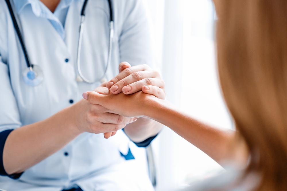 woman at her first appointment for abortion in New Jersey