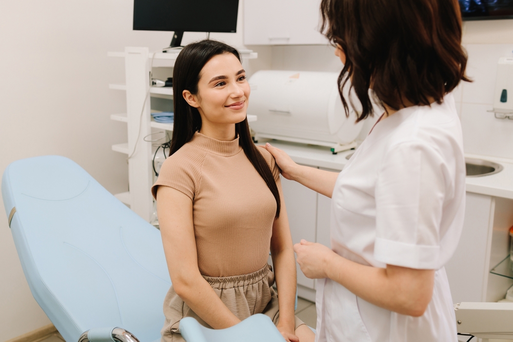 woman getting ready for STI testing before abortion in New Jersey